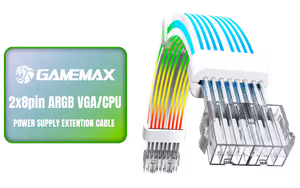 gamemax-2x8pin-argb-power-extension-cable gamemax-2x8pin-argb-power-extension-cable - Image 1