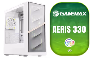 gamemax-aeris-330-micro-atx-case-white gamemax-aeris-330-micro-atx-case-white - Image 1
