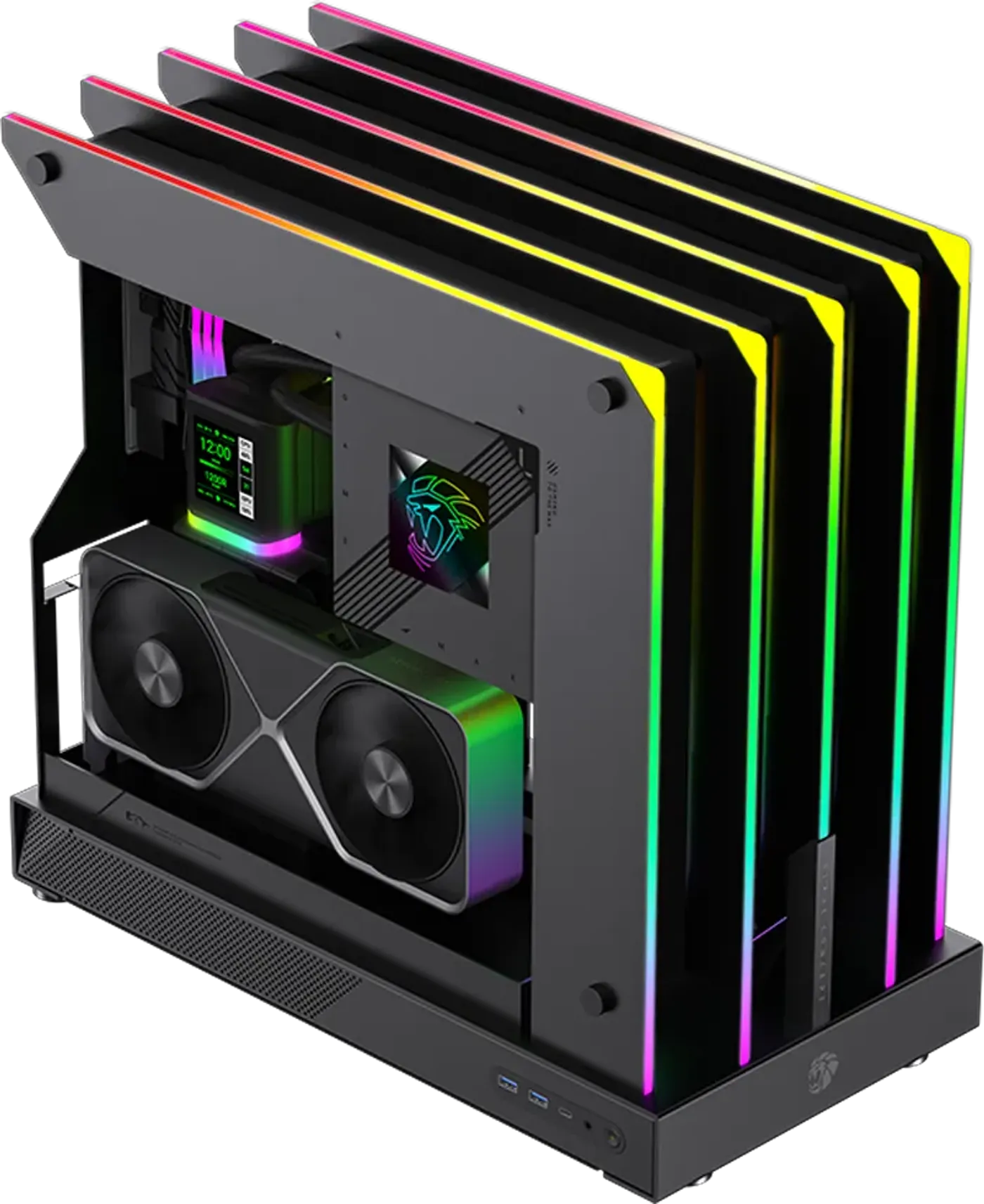 Claw-style RGB LED illumination on Gamemax Blade Concept case