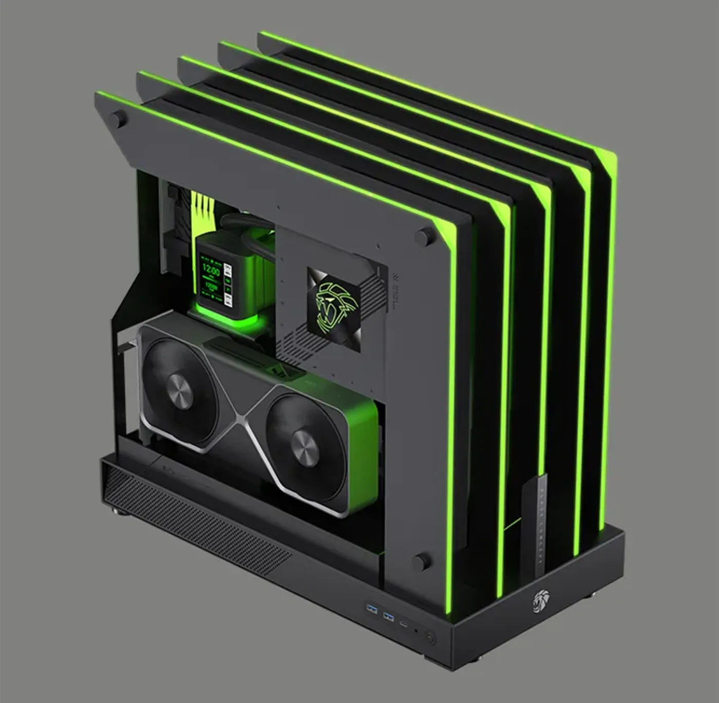 Gamemax Blade Concept open-air cooling design for improved thermal performance