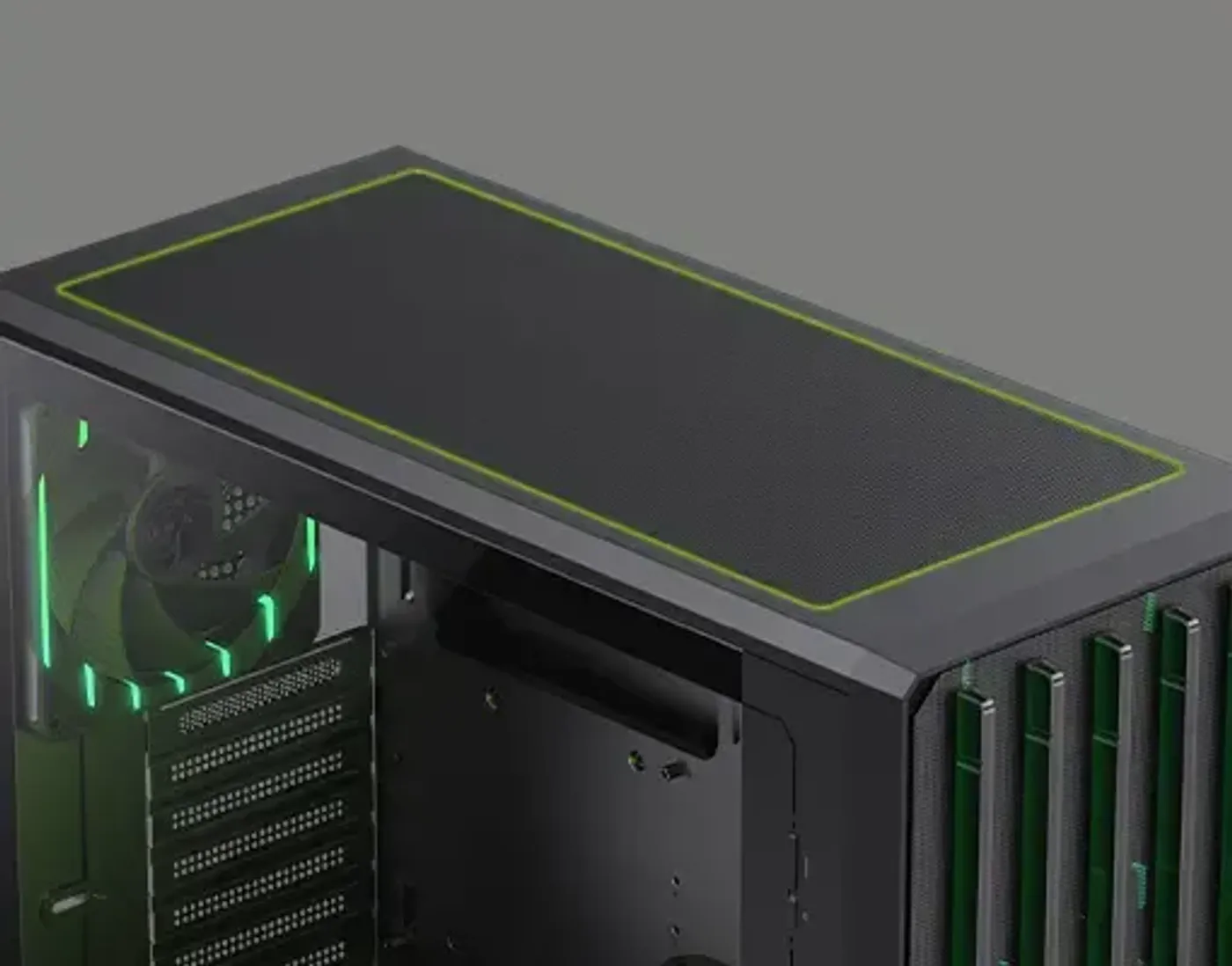 Gamemax CLAW gaming case showing its reinforced chassis structure