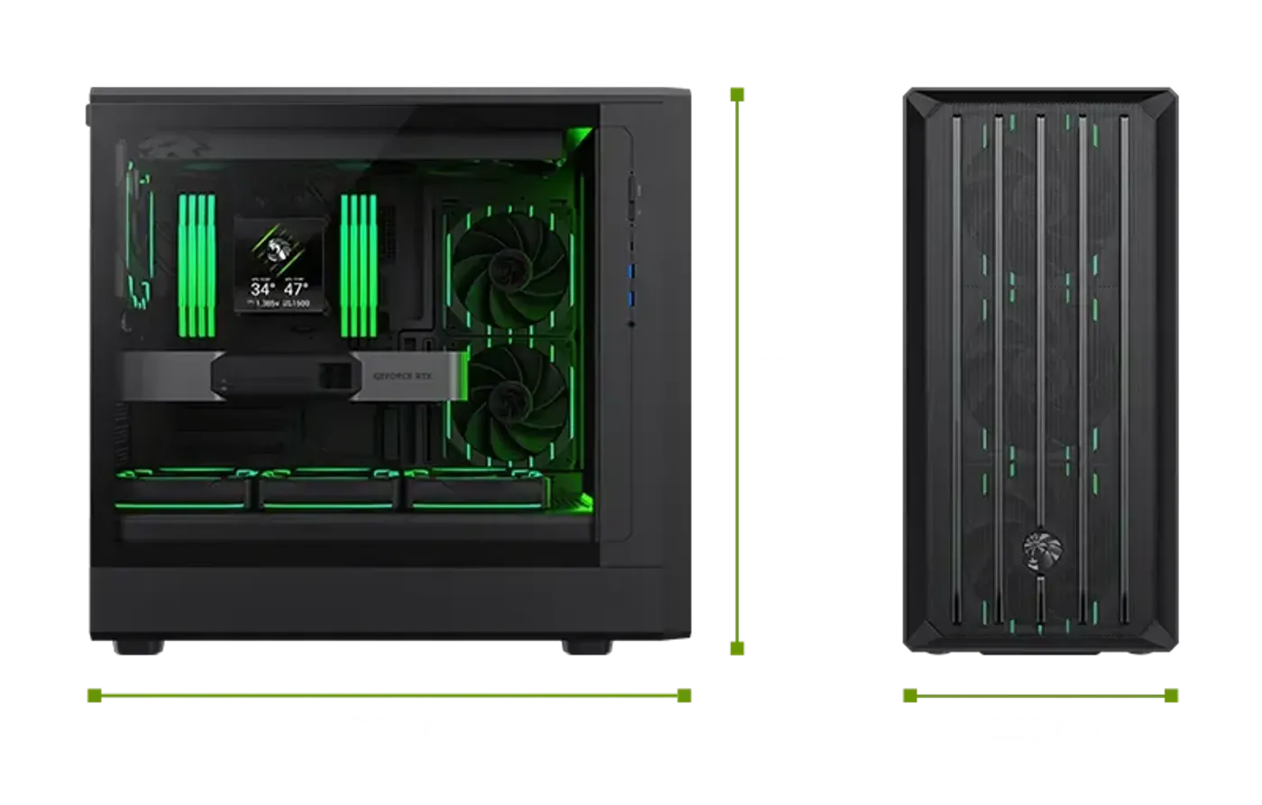 Magnetic dust filter sitting on the top panel of the CLAW 460