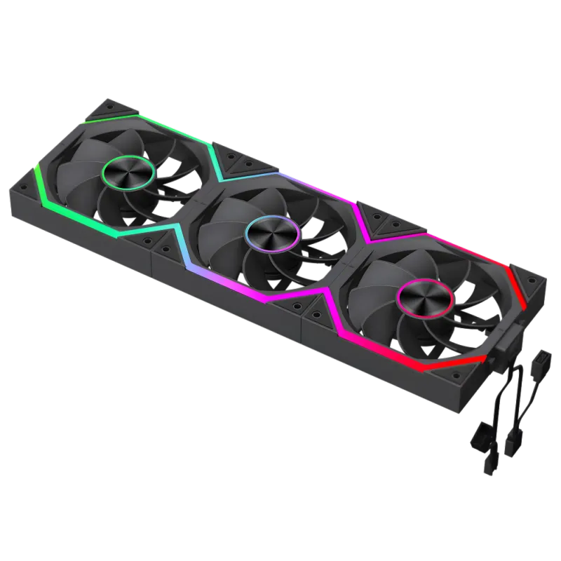 3-pin 5V ARGB fan compatible with ASUS Aura Sync and other software