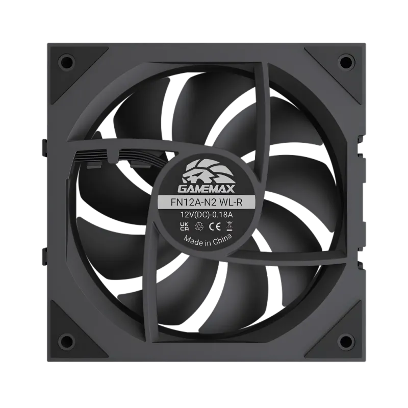 Fan optimized for radiators with 1.98mmH₂O and 58.6 CFM