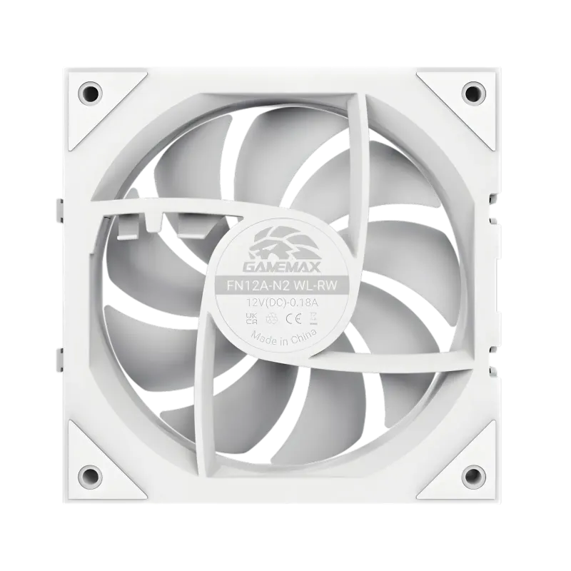 Fan optimized for radiators with 1.98mmH₂O and 58.6 CFM