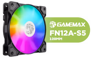 gamemax-fn12a-s5-120mm-argb-pwm-case-fan-black - Image 1