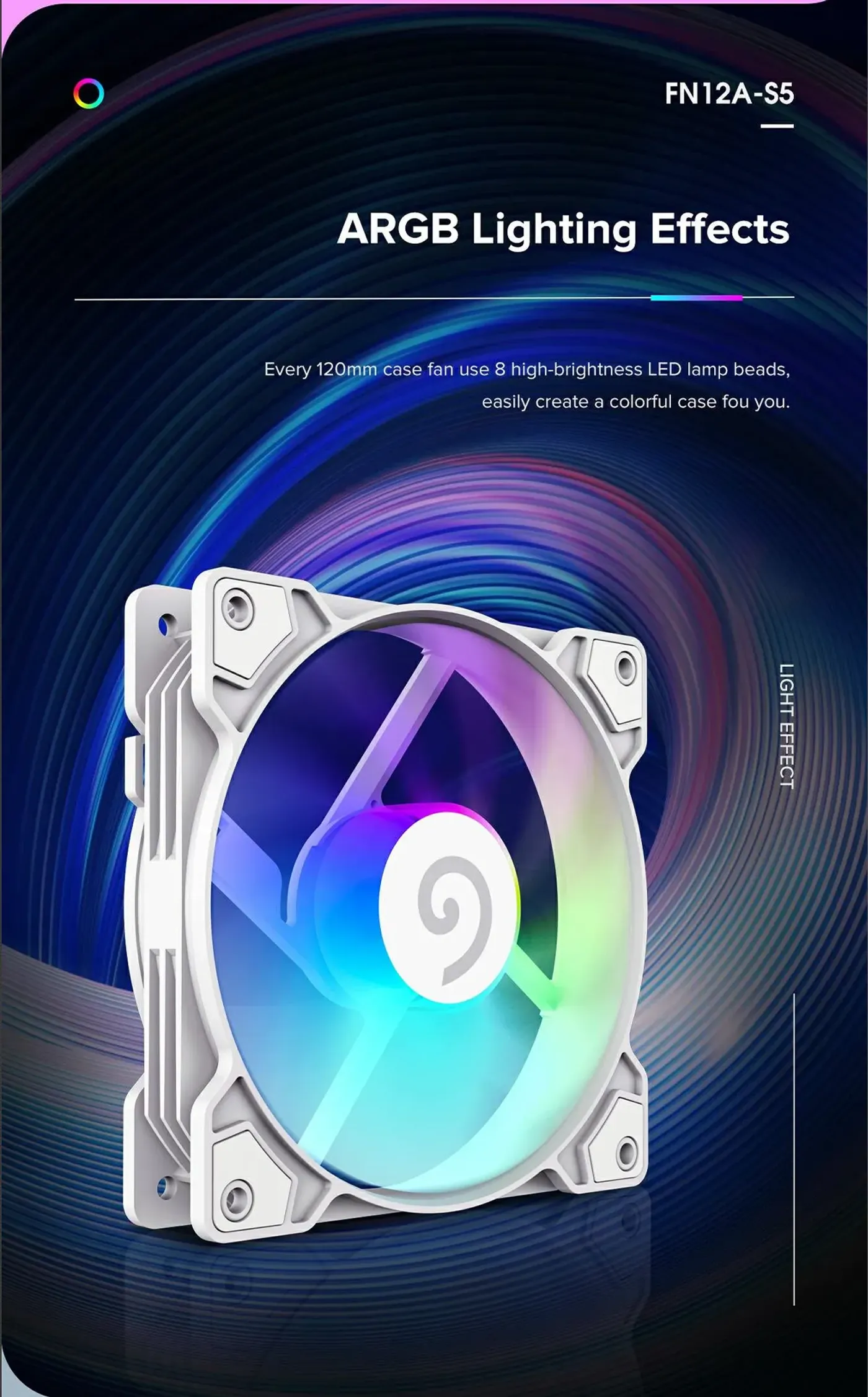 Airflow passing through the blades of the FN12A-S5-W