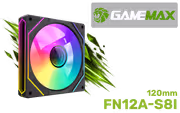 GAMEMAX FN12A-S8I 120mm ARGB PWM Case Fan - Quiet - image 1