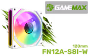 GAMEMAX FN12A-S8I-W 120mm ARGB Fan — Quiet PWM Cooling - image 1