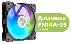 gamemax-fn14a-s5-140mm-argb-case-fan-black gamemax-fn14a-s5-140mm-argb-case-fan-black - Image 1