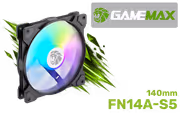 GAMEMAX FN14A-S5 140mm ARGB Case Fan - Quiet Cooling - image 1