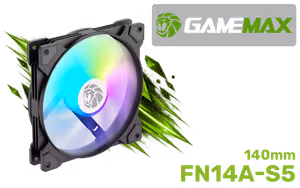 gamemax-fn14a-s5-140mm-argb-case-fan-black - Image 1