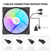 GAMEMAX FN14A-S5 140mm ARGB Case Fan - Quiet Cooling - image 5