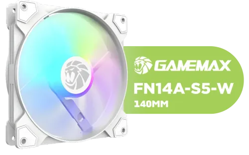 gamemax-fn14a-s5-w-140mm-argb-fan - Image 1