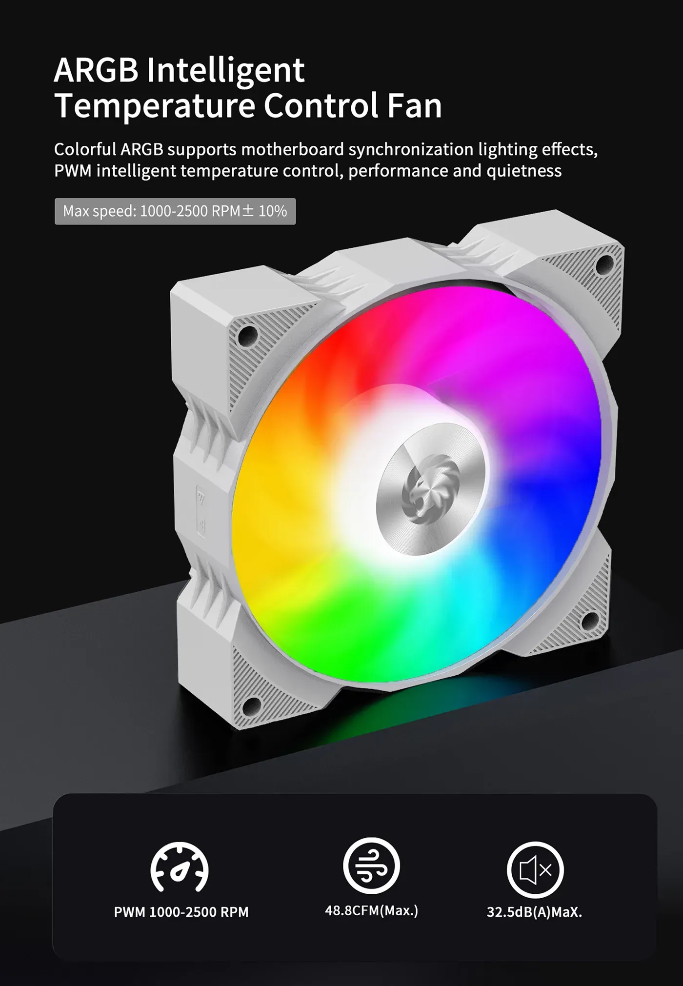The 92mm fan fitted to the white Gamma 90 cooler