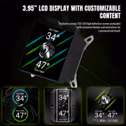 GAMEMAX GLACIER 360 Liquid Cooler – 3.95" LCD, 360mm - image 14