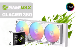 gamemax-glacier-360-liquid-cooler-white - Image 1