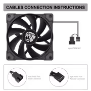 GAMEMAX GMX-WFBK-PWM 120mm PWM Case Fan – Quiet Cooling - image 10