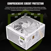 Gamemax GP 850B 850W Power Supply White Bronze - image 11