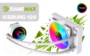 gamemax-iceburg-120-liquid-cooler-white - Image 1