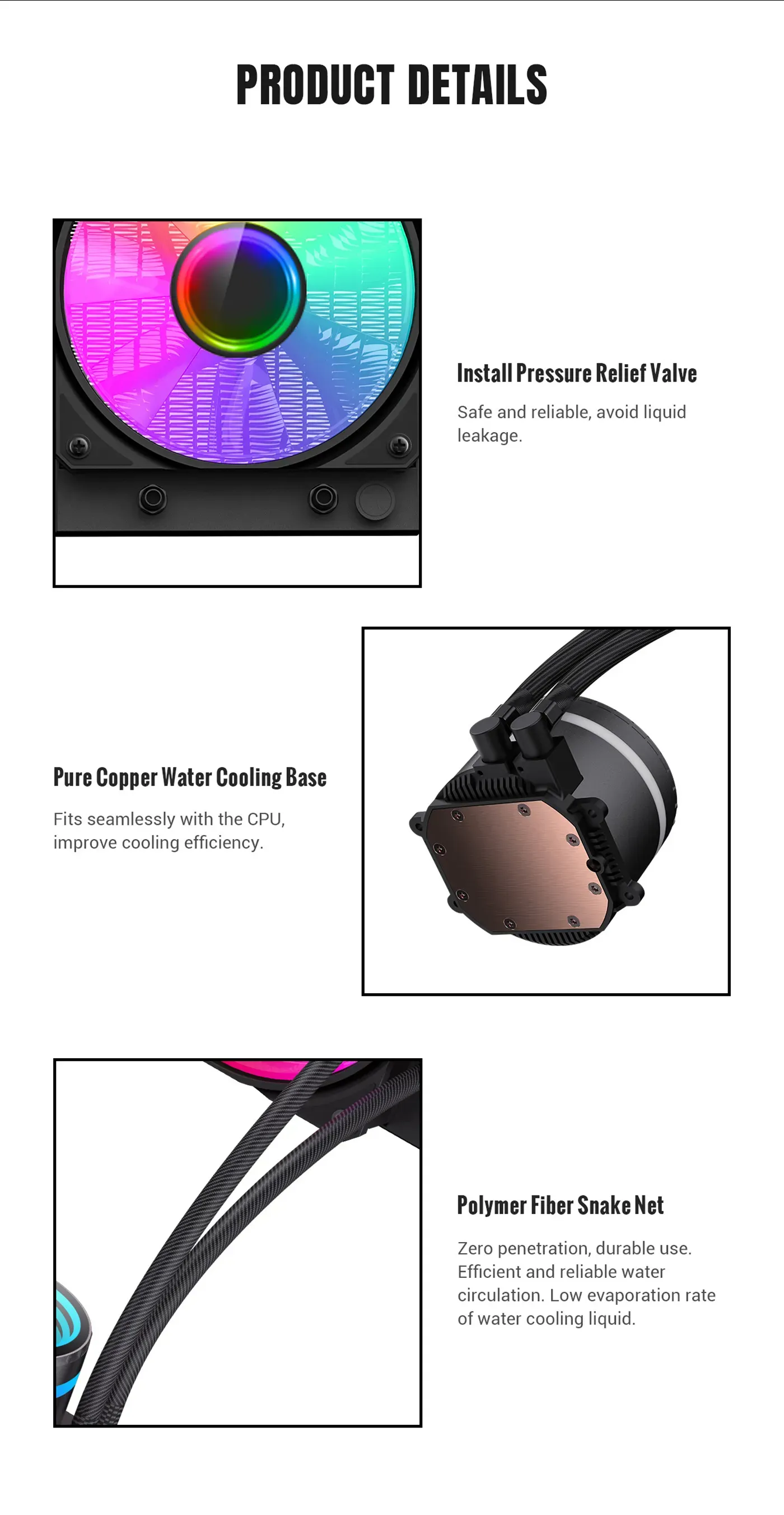Intel and AMD mounting brackets supplied with the IceBurg 360 Infinity