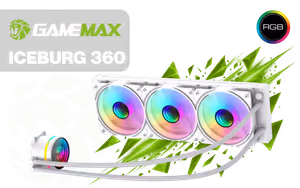 gamemax-iceburg-360-infinity-air-cooler-white-300w-tdp-white - Image 1