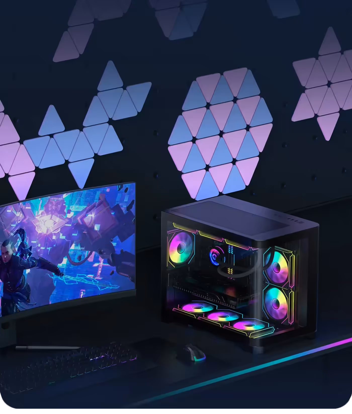 Front and side view of the black HYPE-M chassis showing its compact proportions