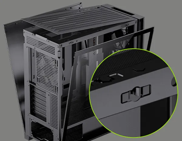 Gamemax LEADER-2-BK E-ATX Mid-Tower Gaming Case | Evetech