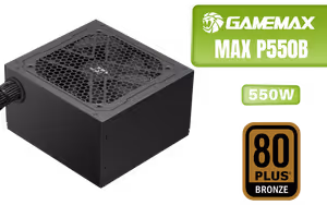 gamemax-max-p550b-550w-atx-3-1-power-supply-black gamemax-max-p550b-550w-atx-3-1-power-supply-black - Image 1
