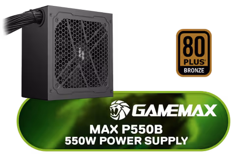 gamemax-max-p550b-550w-atx-3-1-power-supply-black - Image 1