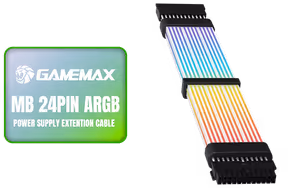 gamemax-mb-24pin-argb-24-pin-extension-cable gamemax-mb-24pin-argb-24-pin-extension-cable - Image 1