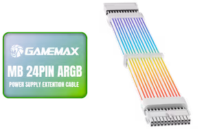 gamemax-mb-24pin-w-argb-power-extension-cable gamemax-mb-24pin-w-argb-power-extension-cable - Image 1