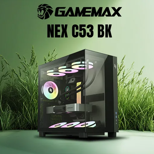 Gamemax Nex C53 BK ATX Gaming PC Case