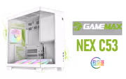 GAMEMAX NEX C53 WH White ARGB ATX Gaming Case - image 1