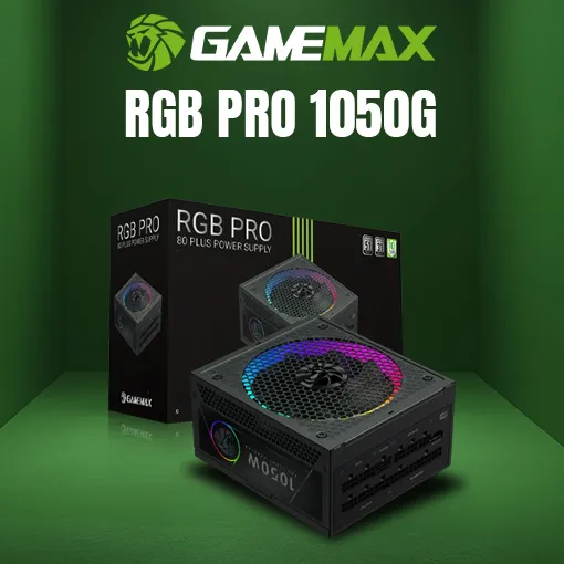 Gamemax RGB Pro 1050G 1050W ATX 3.1 80 Plus Gold Black