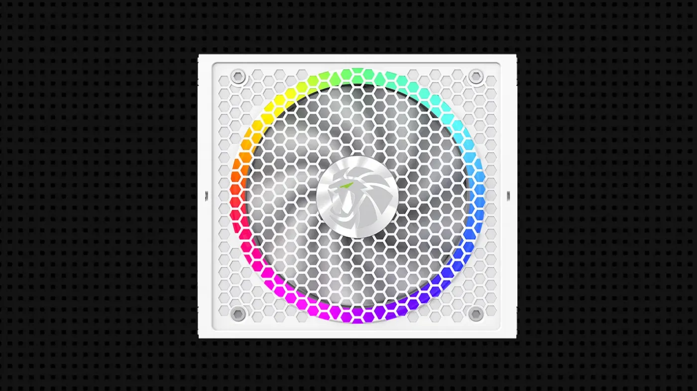 14cm smart ARGB fan displaying vibrant lighting effects