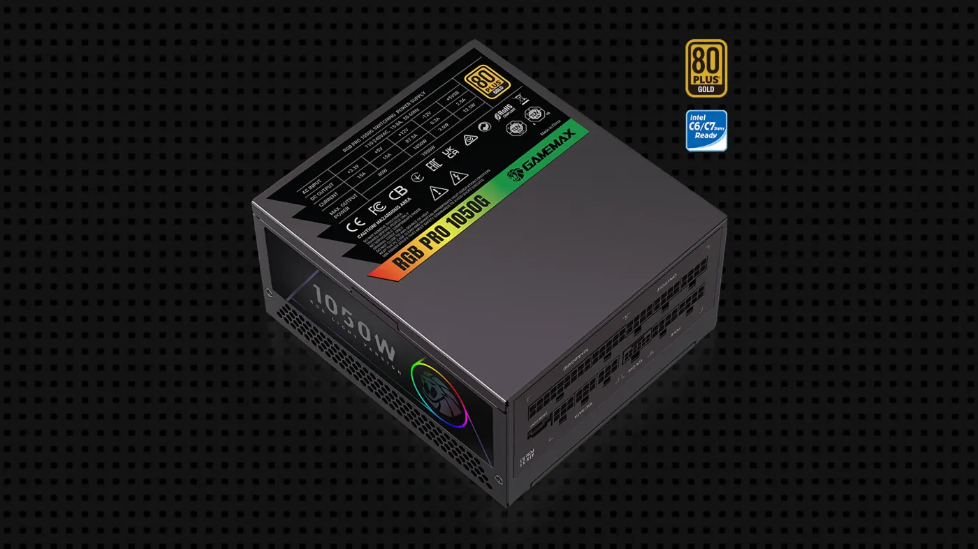 RGB PRO 1050G power supply unit with 80+ Gold certification