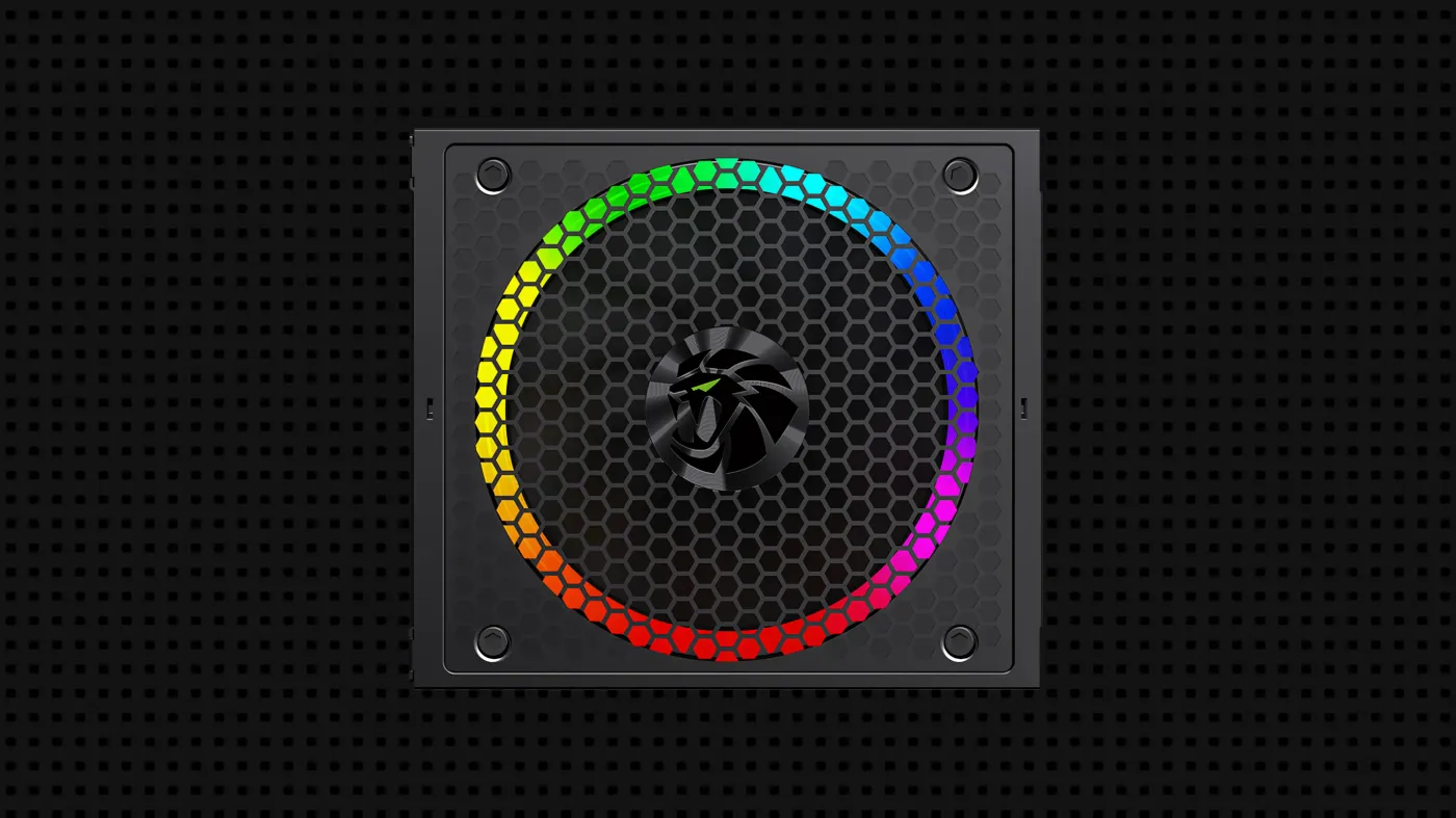 Smart 14cm ARGB cooling fan with lighting sync capabilities