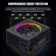 Gamemax RGB PRO 1050G 1050W ATX 3.1 PSU, 80 Plus Gold (Black) - image 11