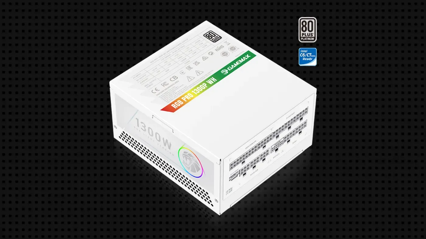 RGB PRO 1300P power supply with 80+ Platinum certification