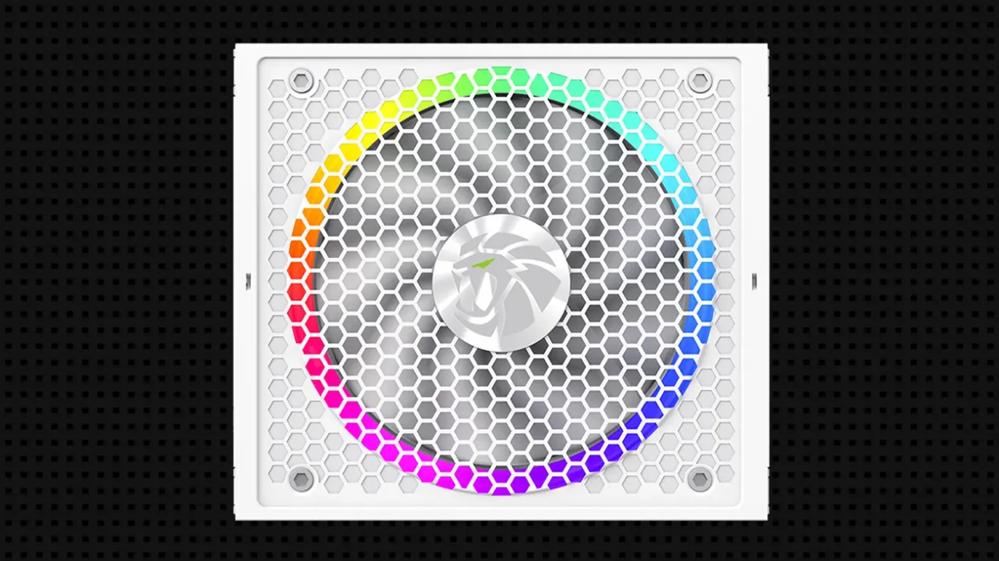Smart ARGB fan lighting effects on the power supply