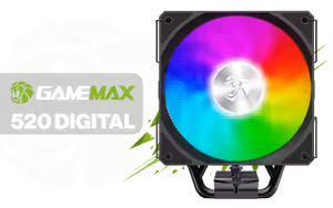 gamemax-sigma-520-digital-air-cooler-black - Image 1