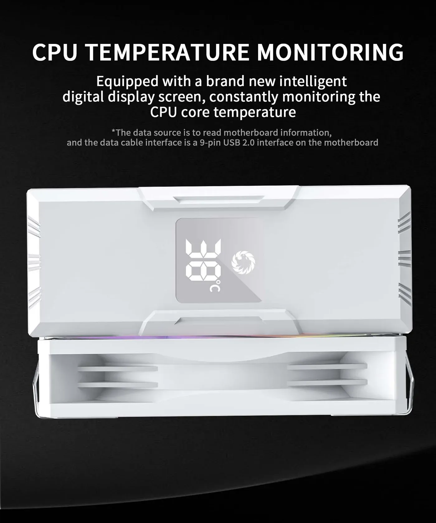 Offset heat pipe arrangement on the white Sigma 520