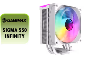 gamemax-sigma-550-infinity-air-cooler-white-argb gamemax-sigma-550-infinity-air-cooler-white-argb - Image 1