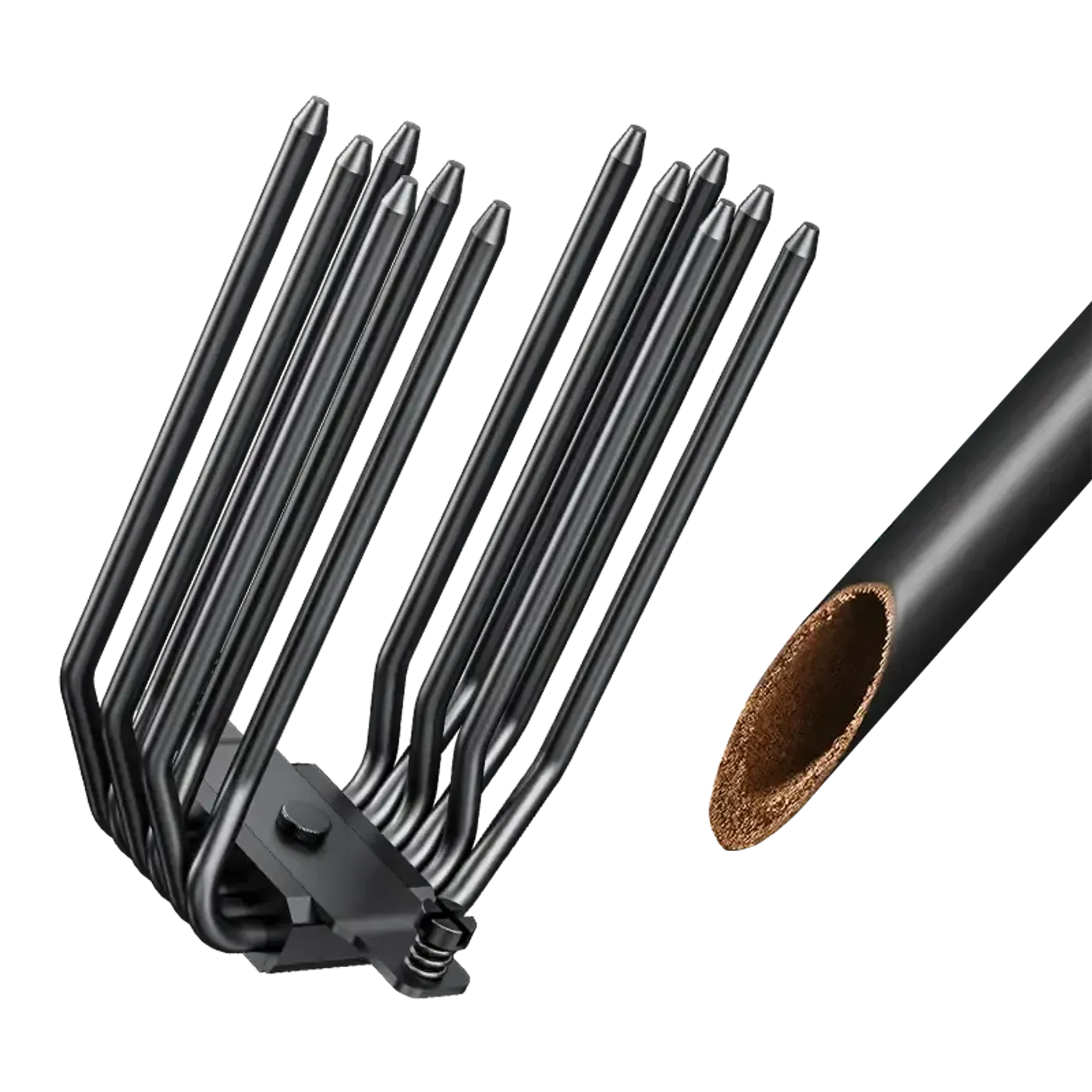 Heat pipe detail closeup