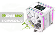 GameMax SIGMA-620-LCD-WH 2.8" LCD Air Cooler — 245W - image 1