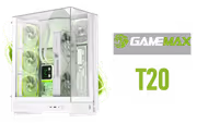 Gamemax T20-WH White M-ATX Gaming Case with ARGB - image 1