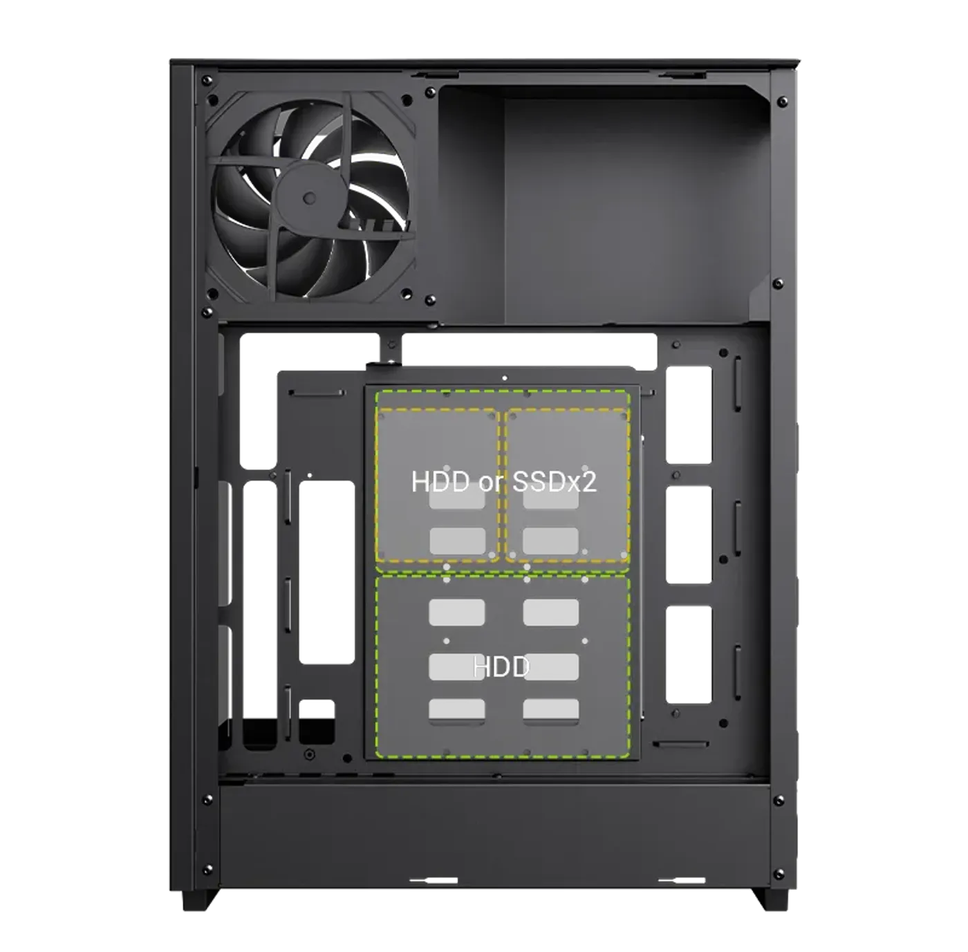 Gamemax T20 Storage Drive Support Options