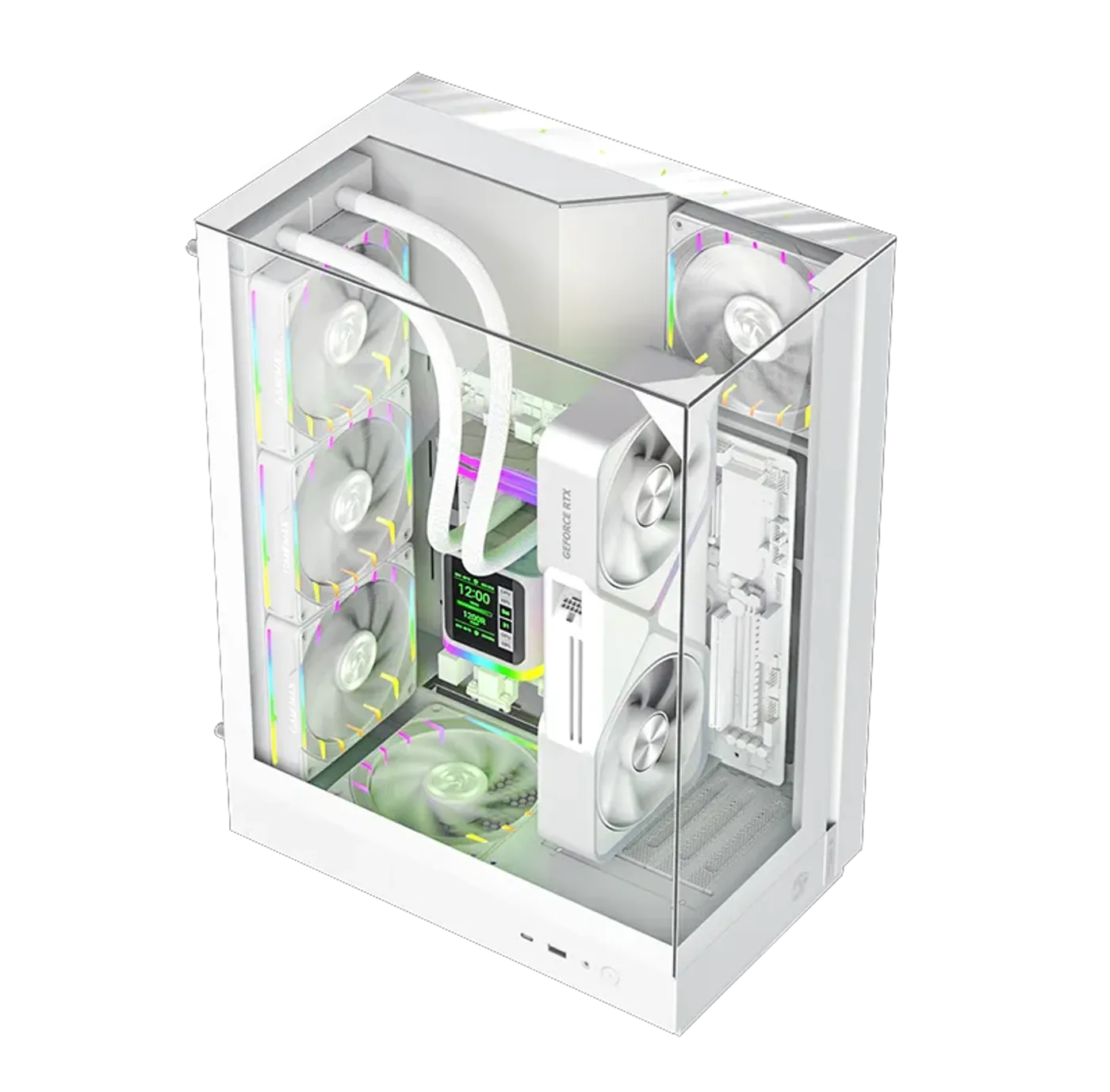 Gamemax T20 featuring pre-installed ARGB cooling fans for improved airflow