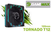 GAMEMAX Tornado T12 120mm ARGB PWM Fan — 2200RPM - image 1